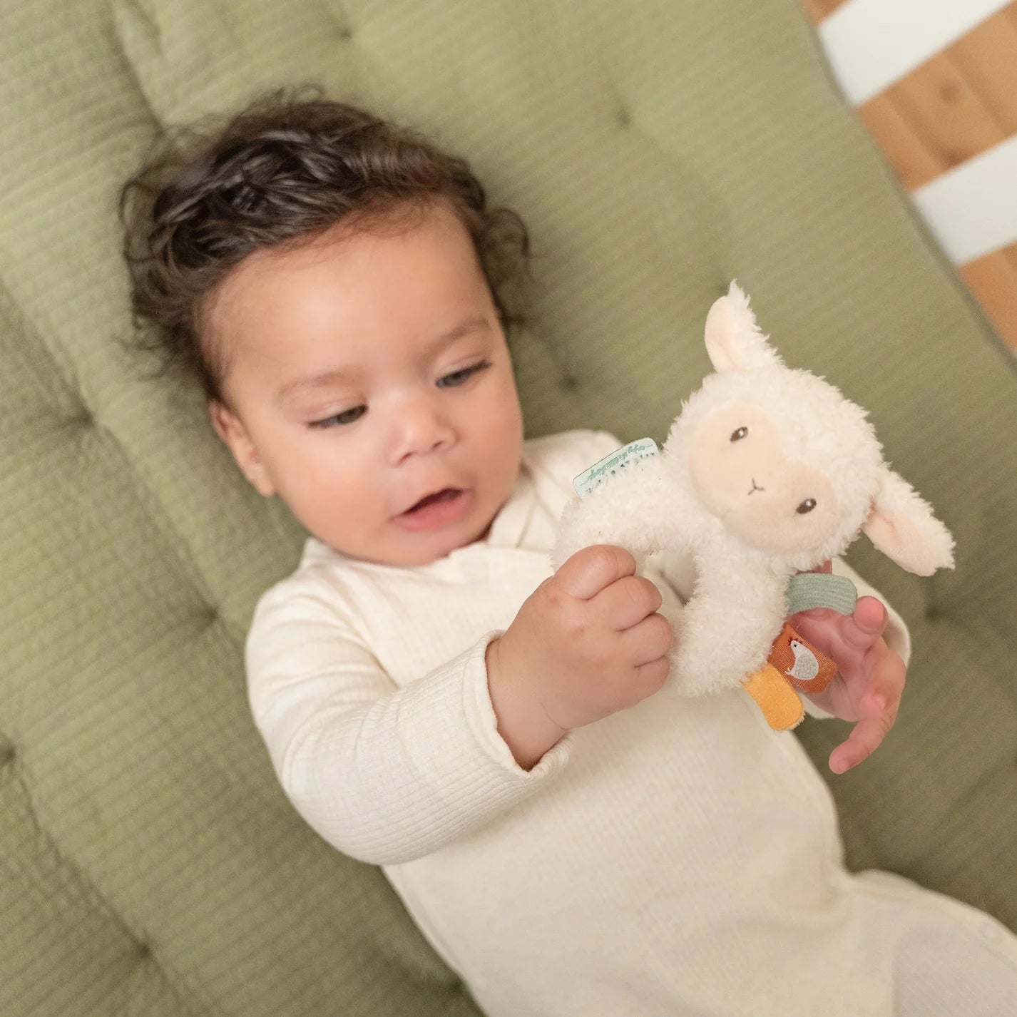 Little Farm Soft Ringrattle Sheep - Little Dutch