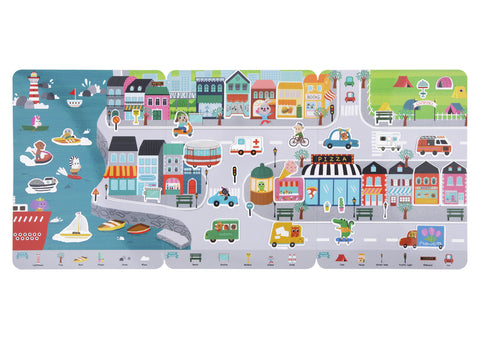 Silicone Sticker Book - Busy City - Tooky Toys