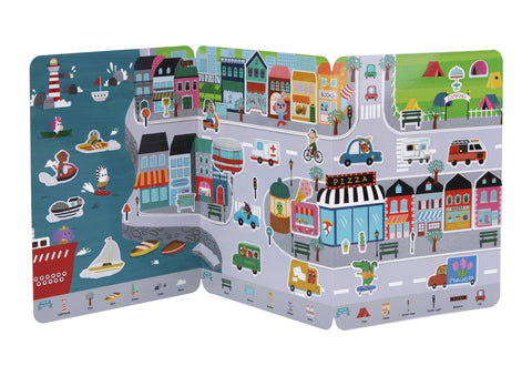 Silicone Sticker Book - Busy City - Tooky Toys