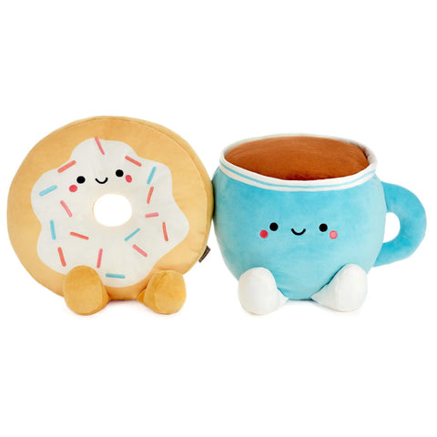 Donut and Coffee Magnetic Plush Pair (Extra Large) - Better Together - Hallmark