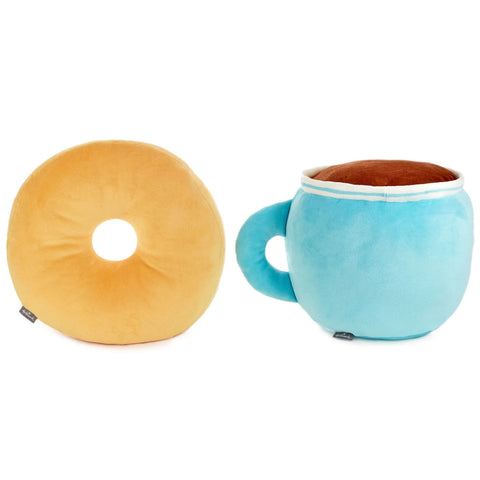 Donut and Coffee Magnetic Plush Pair (Extra Large) - Better Together - Hallmark