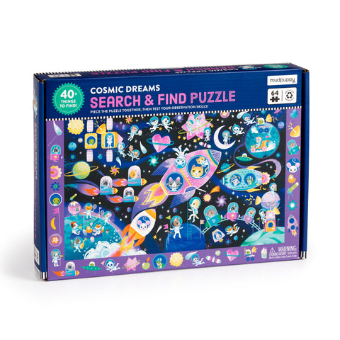 Search & Find Puzzle – Cosmic Dreams - 64 pc - Mudpuppy