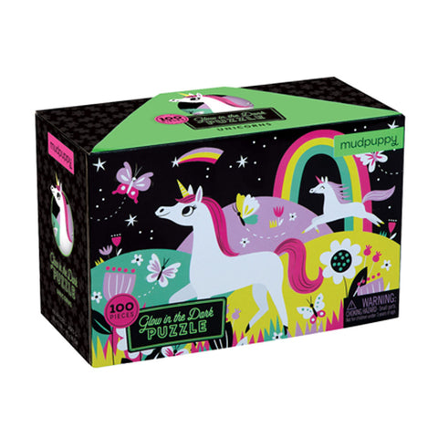 Glow Puzzle Unicorn 100 pieces - Mudpuppy