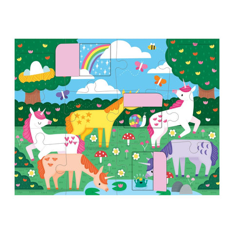 Lift the Flap 12 pc Puzzle – Unicorn - Mudpuppy