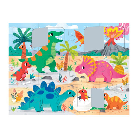 Lift the Flap 12 pc Puzzle – Dinosaur - Mudpuppy