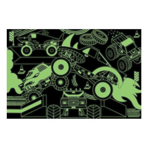 Glow Puzzle Monster Trucks 100 pieces - Mudpuppy