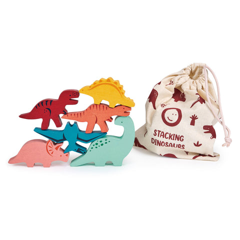 Happy Stacking Dinosaurs Set & Bag - Mentari