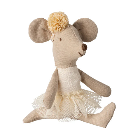 Ballerina Mouse Little Sister - Off White -  Maileg