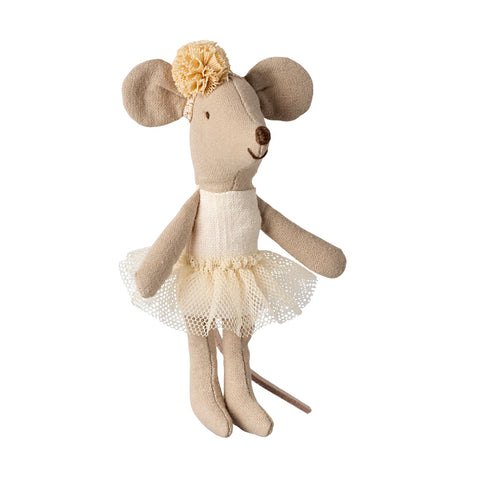 Ballerina Mouse Little Sister - Off White -  Maileg