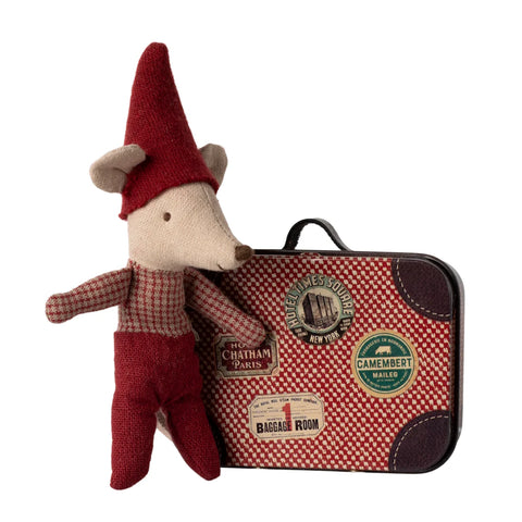 Maileg Christmas Mouse Baby in Suitcase - Maileg