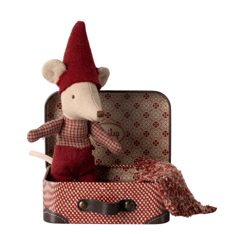 Maileg Christmas Mouse Baby in Suitcase - Maileg