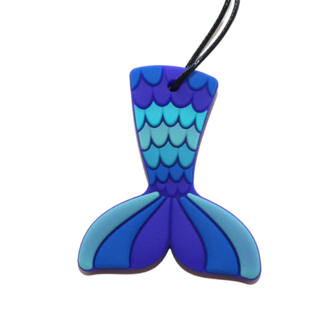 Mermaid Tail Chew Pendant Blue - Jellystone