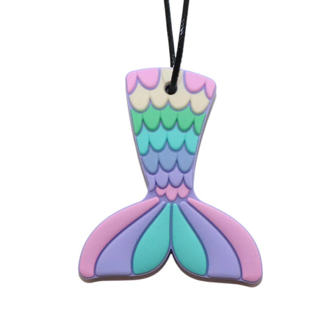 Mermaid Tail Chew Pendant Pastel - Jellystone