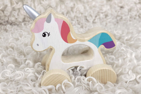 Wooden Unicorn Car - Calm & Breezy