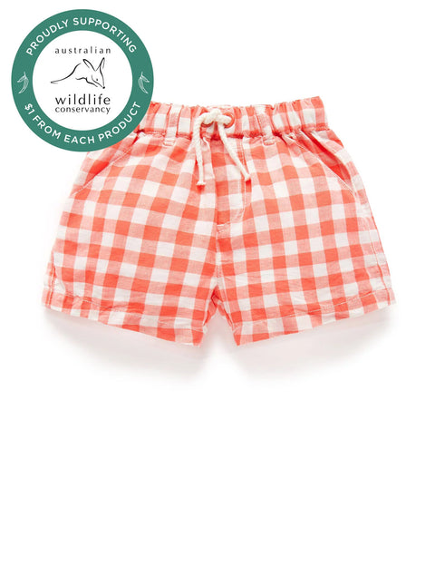 Festive Gingham Shorts - Pure Baby DISCOUNTED