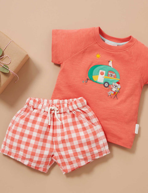 Festive Gingham Shorts - Pure Baby DISCOUNTED