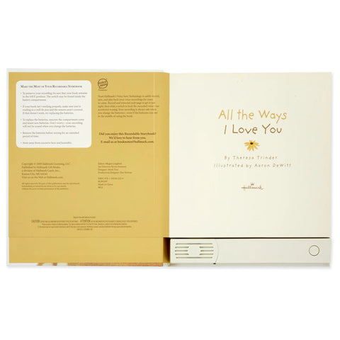 All the Ways I Love You Recordable Storybook - Hallmark