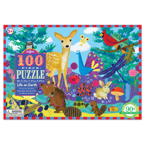 100 Pc Puzzle – Life on Earth - Eeboo