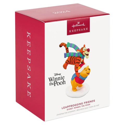 Disney Winnie the Pooh, Leapfrogging Friends — 2024 Keepsake Christmas Ornament - Hallmark