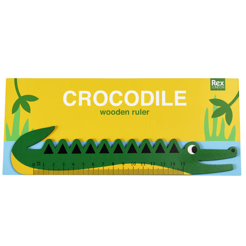 Wooden Ruler Crocodile - Rex London