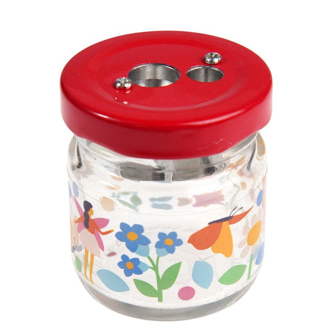 Glass Jar Pencil Sharpener – Fairies - Rex London