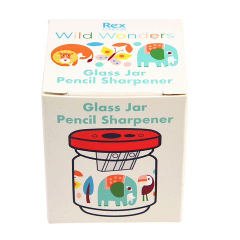 Glass Jar Pencil Sharpener – Wild Wonders - Rex London