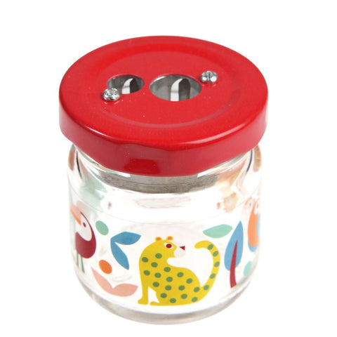 Glass Jar Pencil Sharpener – Wild Wonders - Rex London