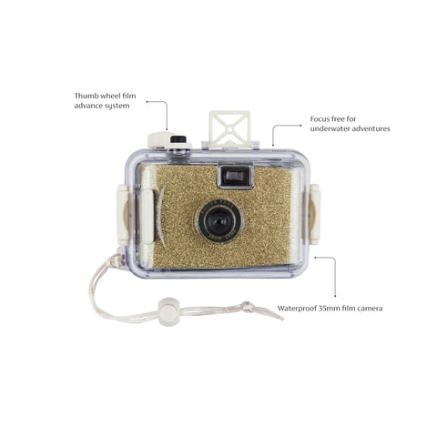 Underwater Camera Glitter Gold - Sunnylife