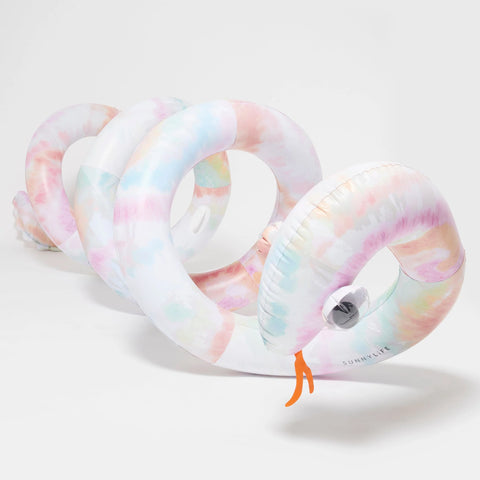 Giant Inflatable Noodle Snake Tie Dye Multi - Sunnylife