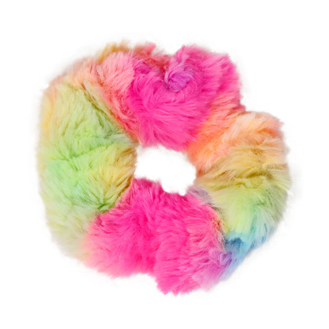 Fluffy Scrunchie - Pink Poppy