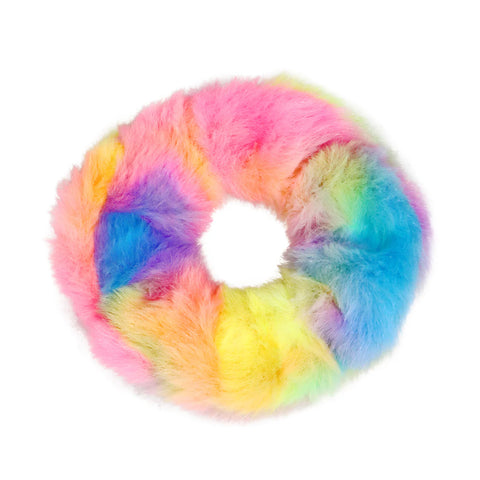 Fluffy Scrunchie - Pink Poppy