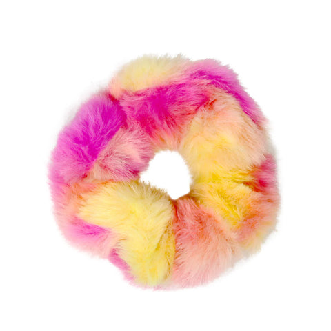 Fluffy Scrunchie - Pink Poppy