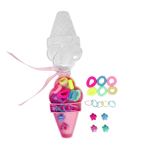 Ice-cream Hair Accessory Set - Pink Poppy