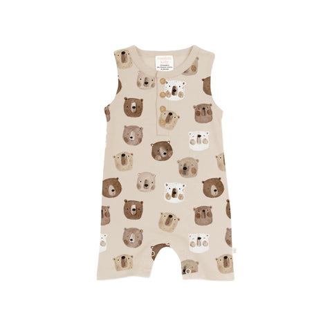 Sleeveless Romper - Beary Cute - Confetti Kidz