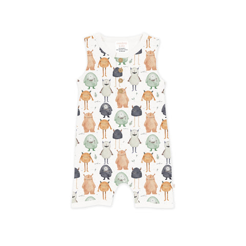 Sleeveless Romper - Little Monsters - Confetti Kidz