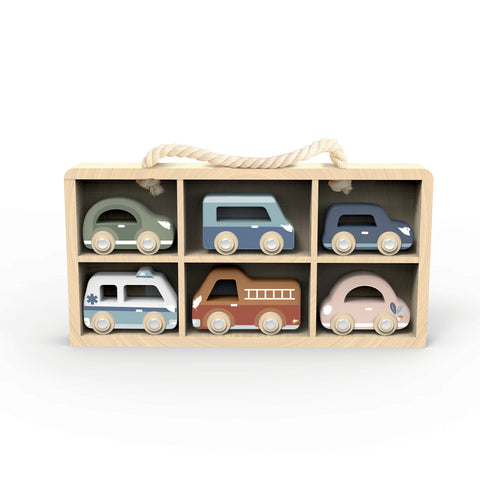 Car Display Case (incl 6 vehicles) - Speedy Monkey