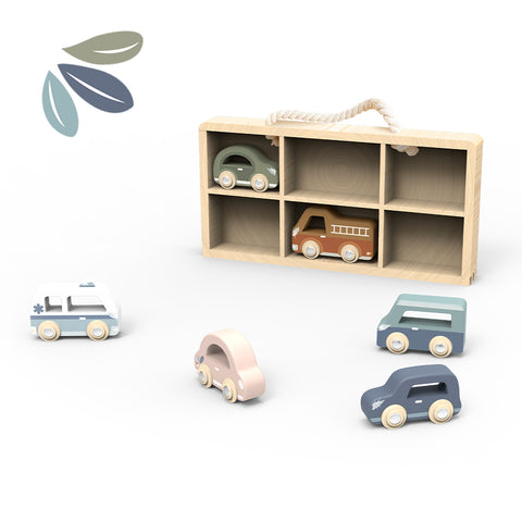 Car Display Case (incl 6 vehicles) - Speedy Monkey