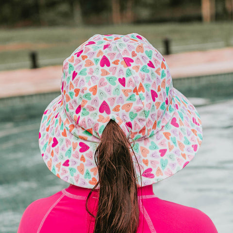 Ponytail Swim Bucket Beach Hat - Sweetheart - Bedhead