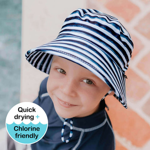 Kids Classic Swim Bucket Beach Hat - Marine- Bedhead