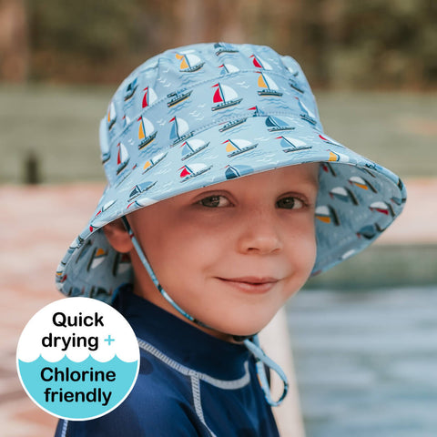 Kids Swim Bucket Beach Hat - Sails - Bedhead