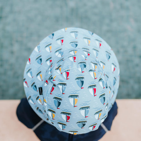 Kids Swim Bucket Beach Hat - Sails - Bedhead