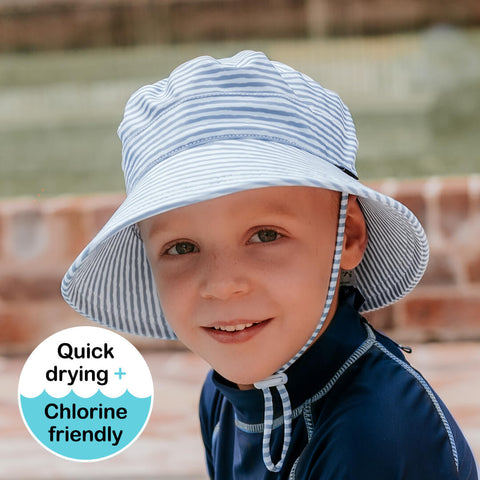 Kids Swim Bucket Beach Hat - Stevie Stripe - Bedhead