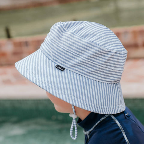 Kids Swim Bucket Beach Hat - Stevie Stripe - Bedhead