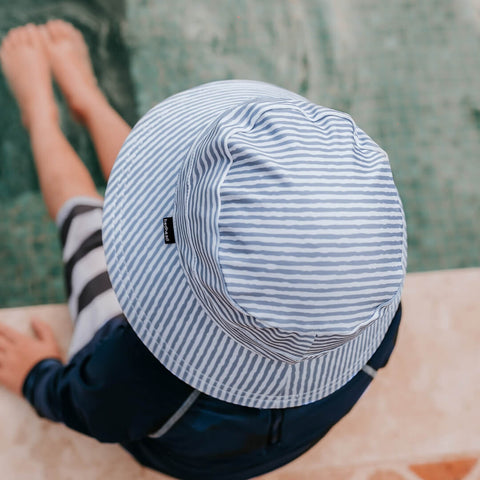 Kids Swim Bucket Beach Hat - Stevie Stripe - Bedhead