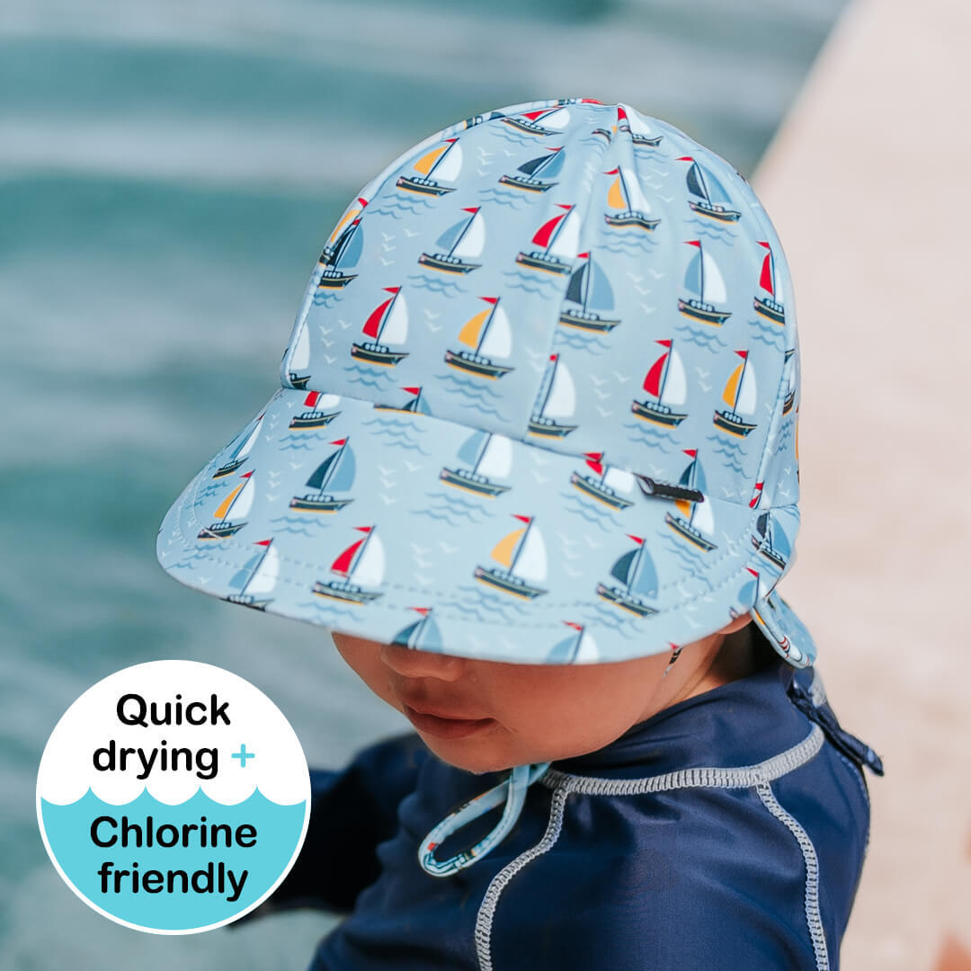 Legionnaire Swim Flap Beach Hat - Sails - Bedhead