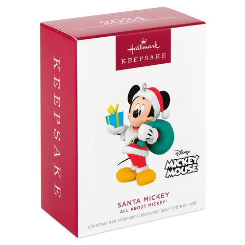 Santa Mickey — 2024 Keepsake Christmas Ornament - Hallmark