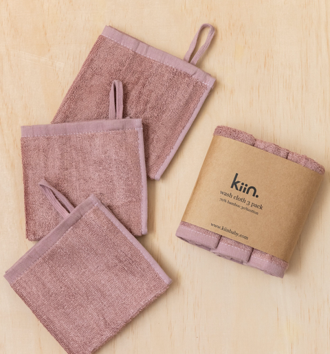 Wash Cloth 3 Pack - Heather - Kiin