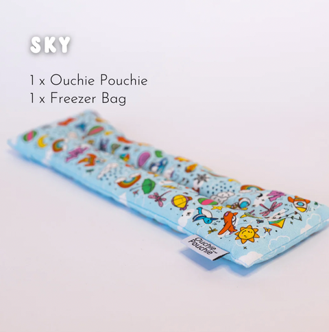 Large Ouchie Pouchie - Sky - Mama Fox