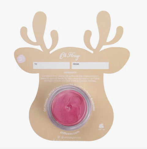 Lipstick Stocking Stuffer - Rudolph -  Oh Flossy