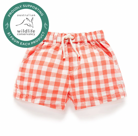 Festive Gingham Shorts - Pure Baby DISCOUNTED